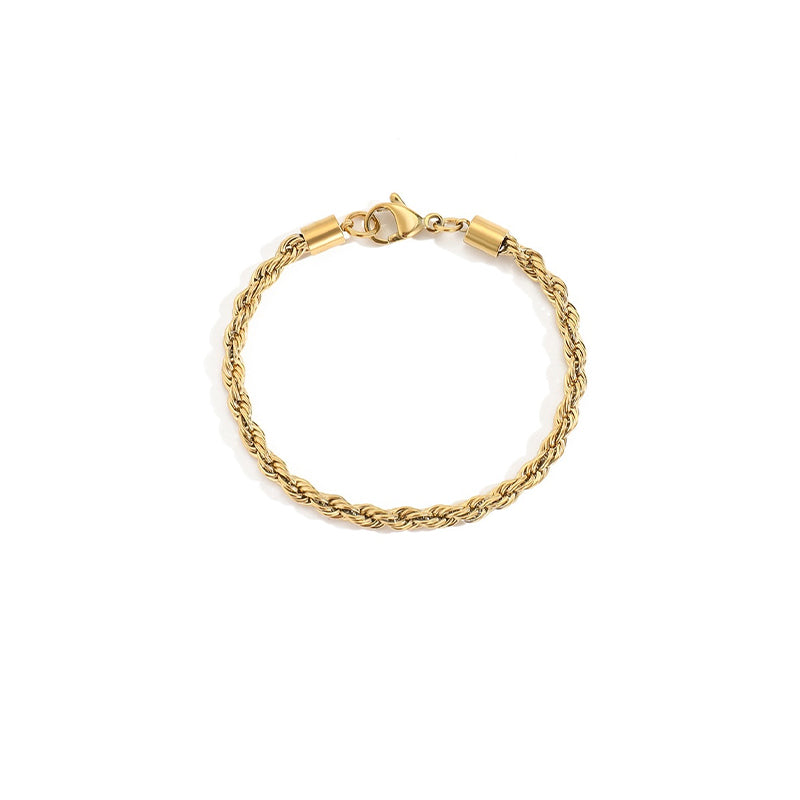 Twisted Rope Chain Bracelet - Louiza Jewellery Ltd