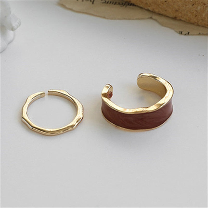 Fashion Irregular Open Ring Set - Louiza jewellery ltd