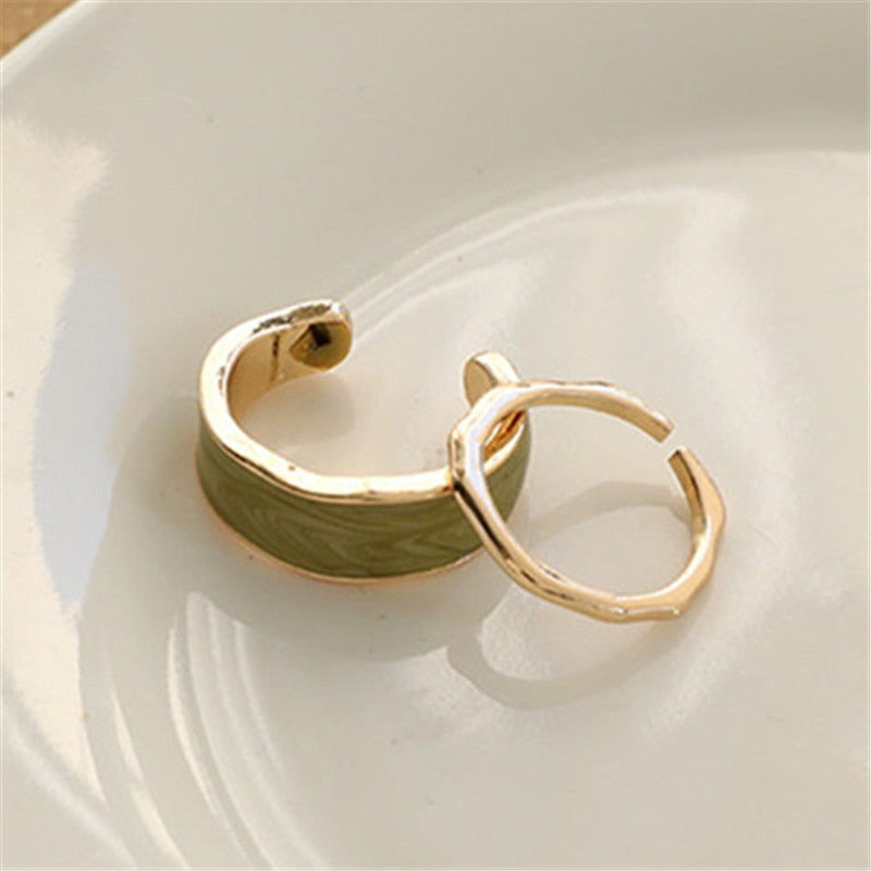 Fashion Irregular Open Ring Set - Louiza jewellery ltd