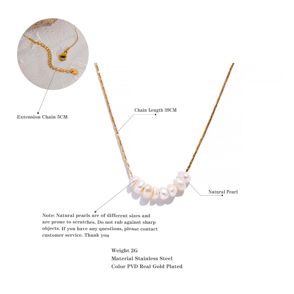 Pearl Beads Chic Necklace - Louiza jewellery ltd