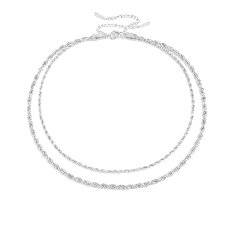 Stainless Steel Rope Chain - Louiza Jewellery Ltd