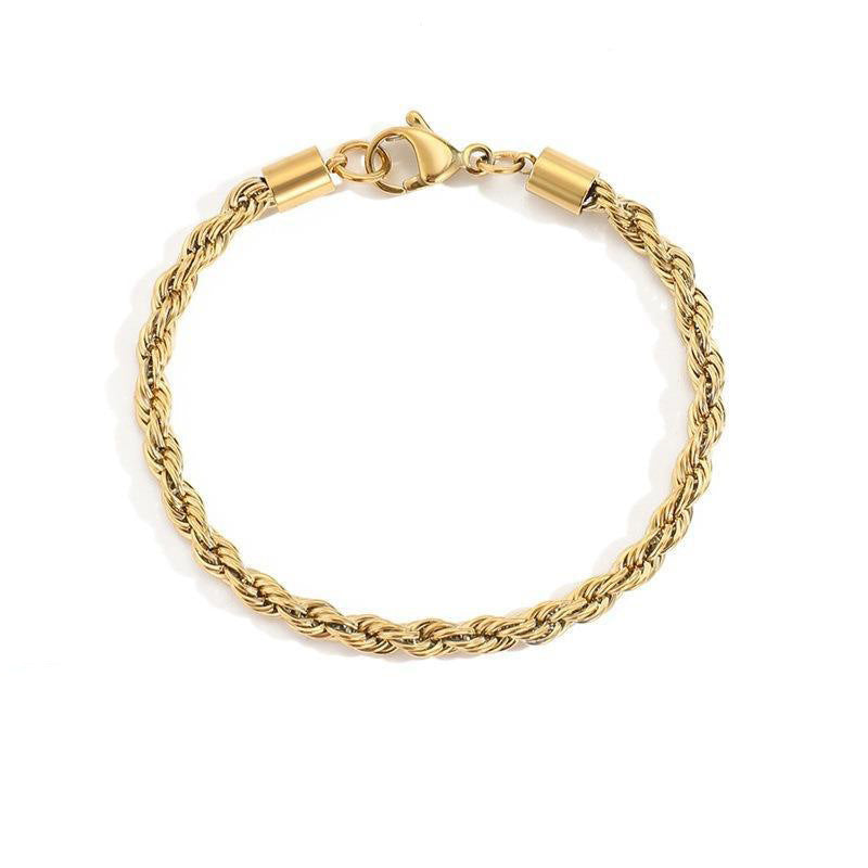 Twisted Rope Chain Bracelet - Louiza Jewellery Ltd